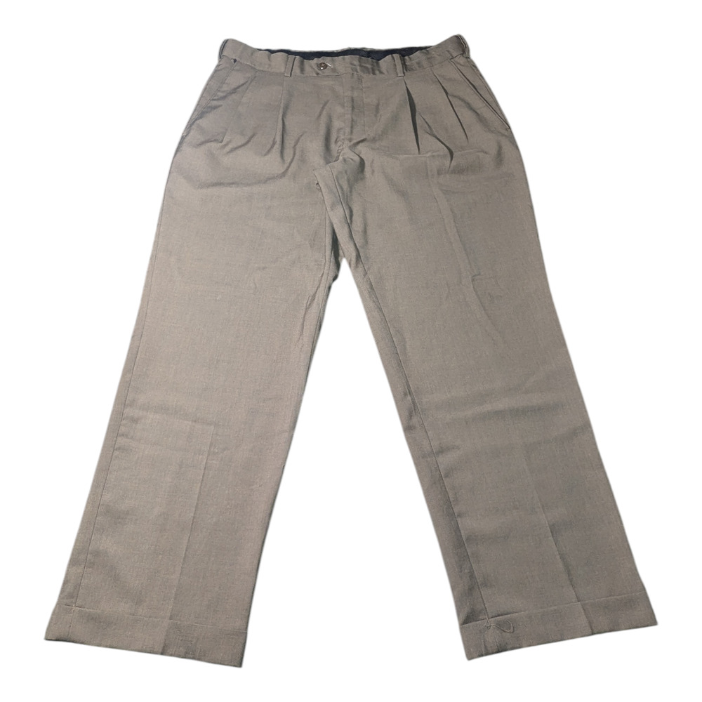 Stafford - Men's Dress Pants - Size 36x30 - Travel Classic Fit - Brown /Tan